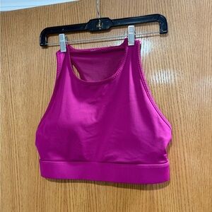 Fabletics Vibrant Magenta Sports Bra & Leggings Matching Set